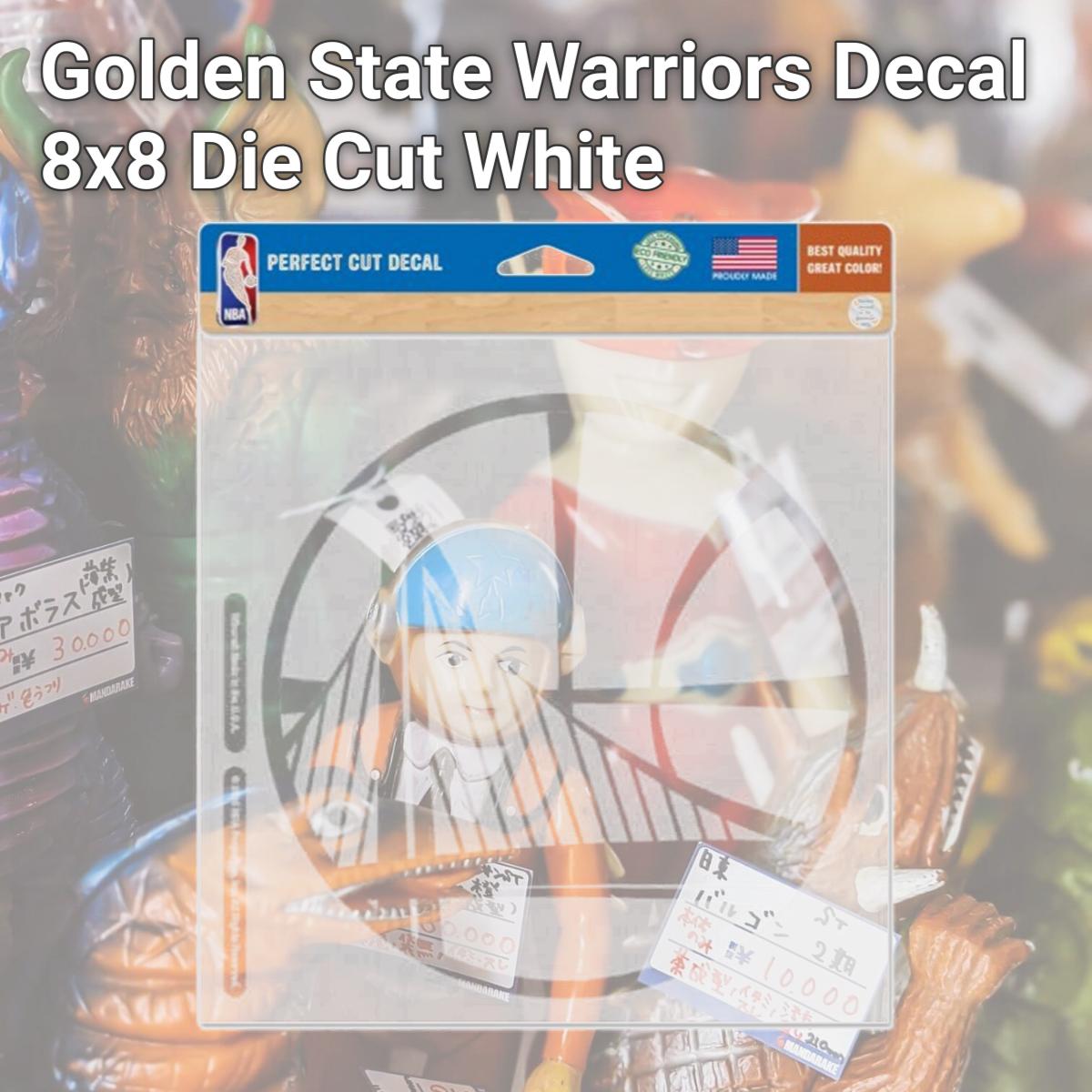 Picture of Golden State Warriors Decal 8x8 Die Cut White