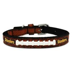 Pittsburgh Steelers Classic Leather Toy Football Collar