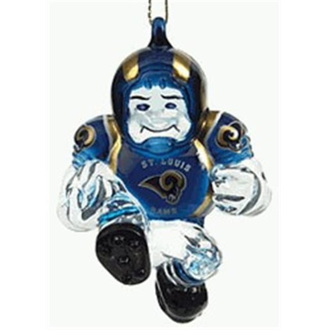 St. Louis Rams Ornament 3 Inch Crystal Halfback