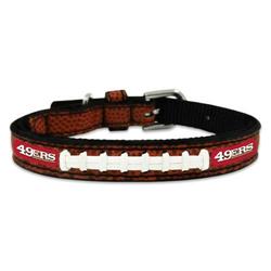 San Francisco 49ers Classic Leather Toy Football Collar