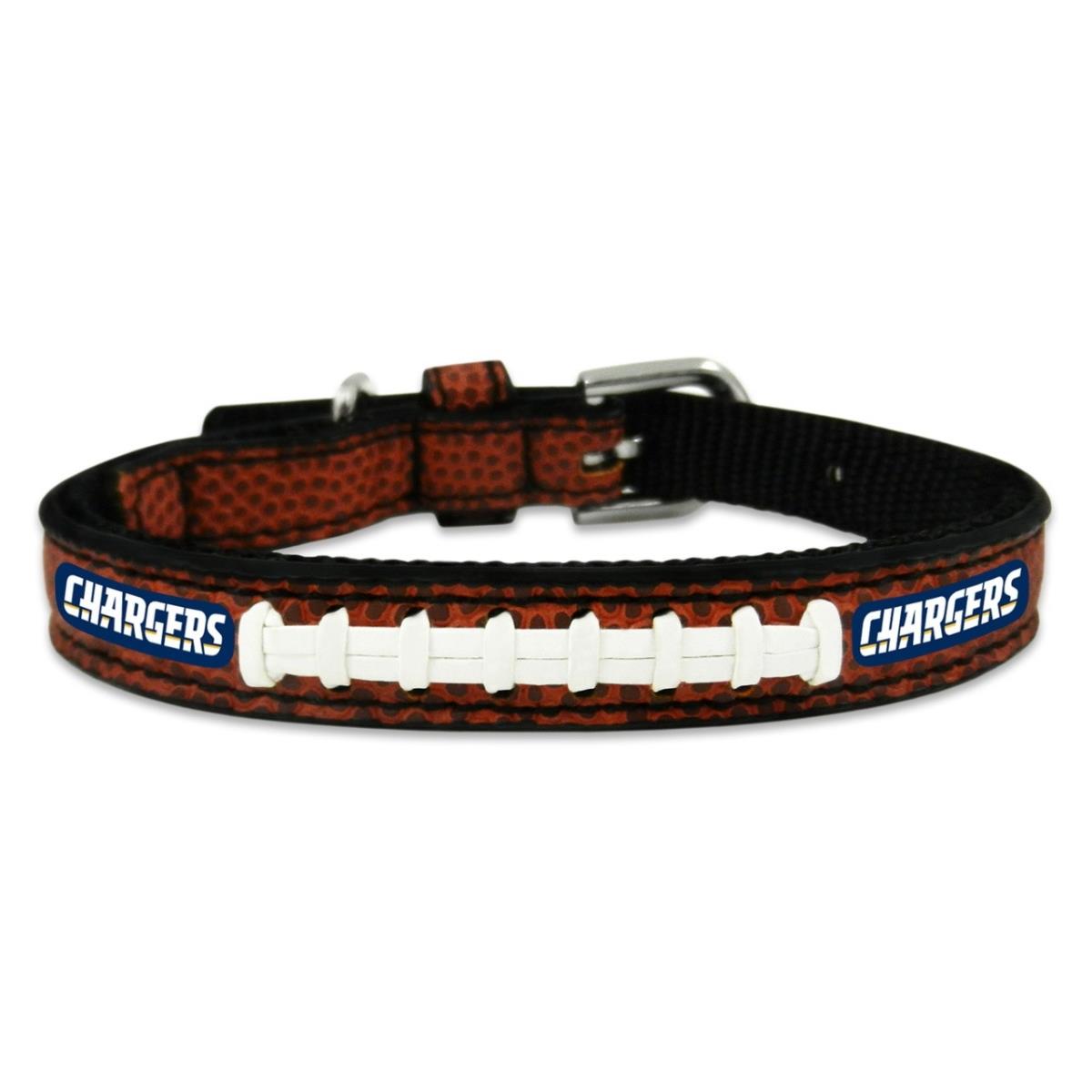 San Diego Chargers Classic Leather Toy Football Collar - Special Order