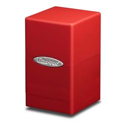 Satin Tower Deck Box - Red