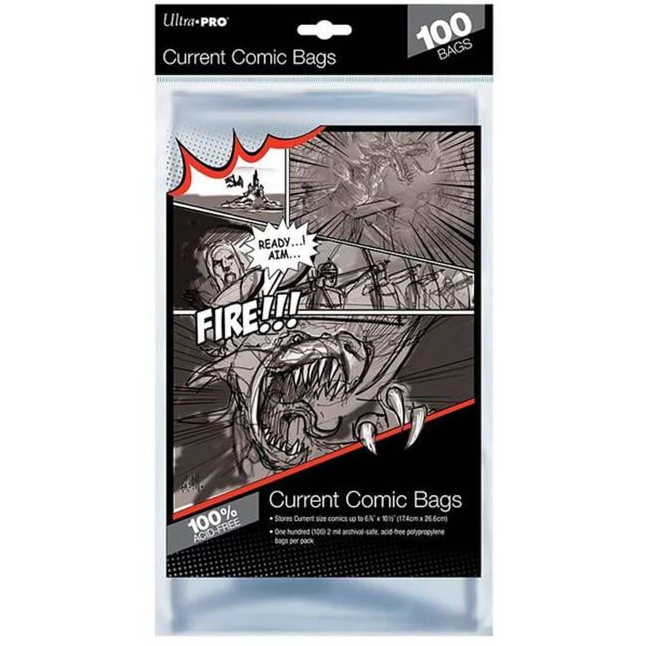 Comic Bags - Current Size (100 Per Pack)