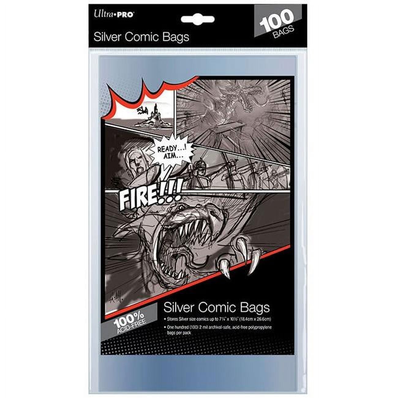Comic Bags - Silver Size (100 Per Pack)
