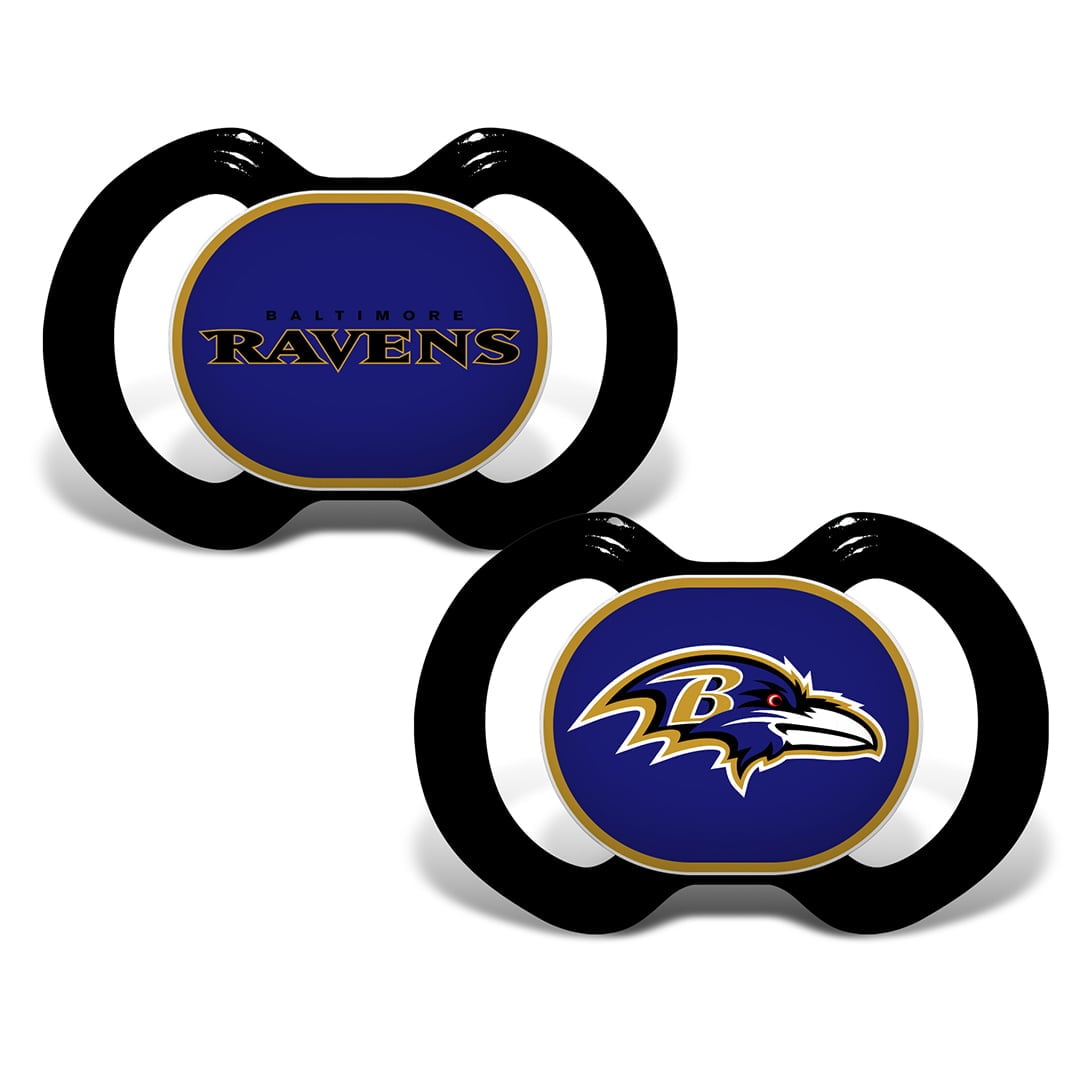 598800543 Baltimore Ravens Pacifier - Pack of 2