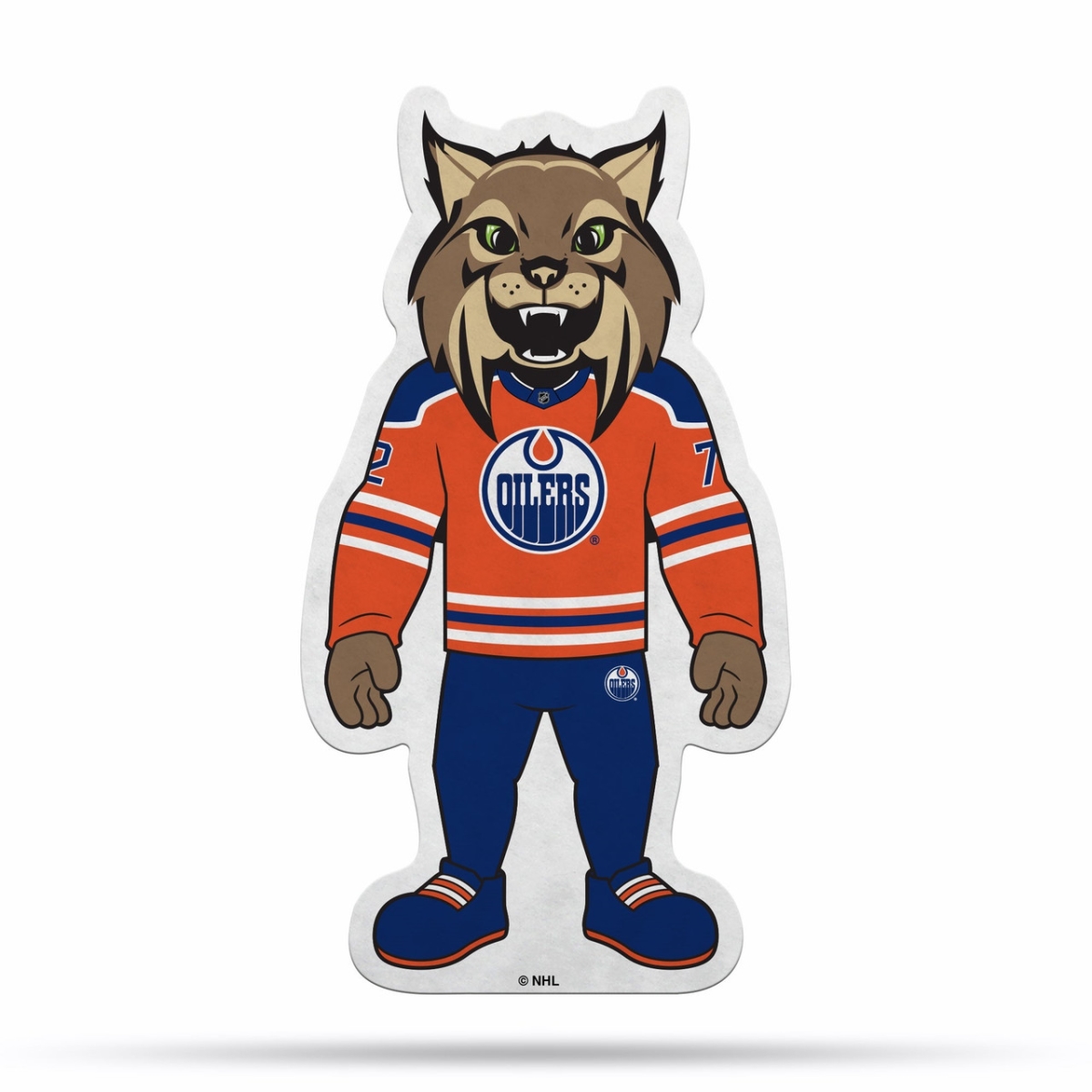 Rico 1140748239 NHL Edmonton University Shape Cut Mascot Design Oilers Pennant