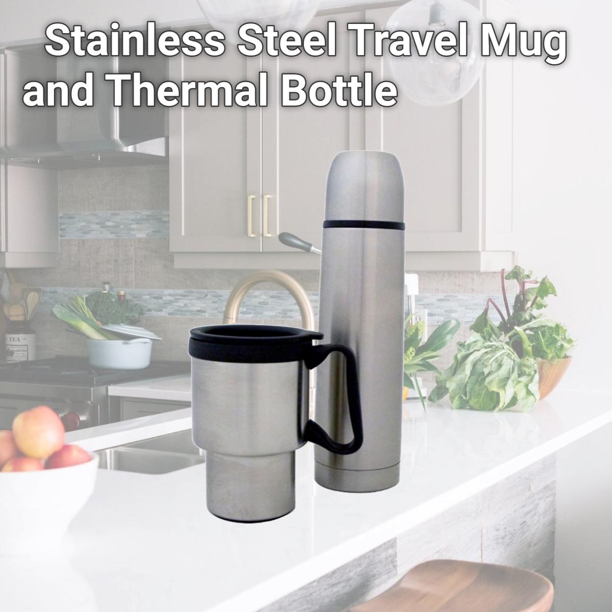 Picture of Barjan 910RPSSBM Stainless Steel Travel Mug and Thermal Bottle