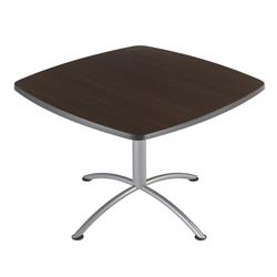 Iceberg 65684 42 In. Cafeworks Square Table, Walnut