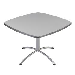 Iceberg 65687 42 In. Cafeworks Square Table, Gray