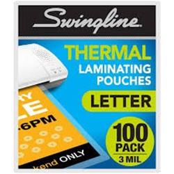3202018 Swingline Thermal Laminating Pouch Letter Size 100 Pack - Pack Of 10