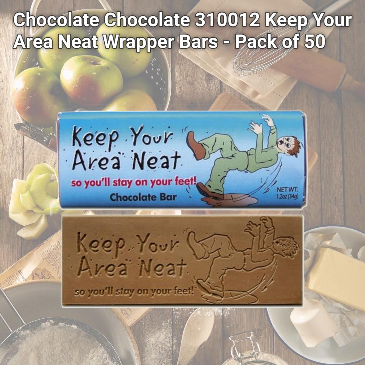 Picture of Chocolate Chocolate 310012 Keep Your Area Neat Wrapper Bars - Pack of 50