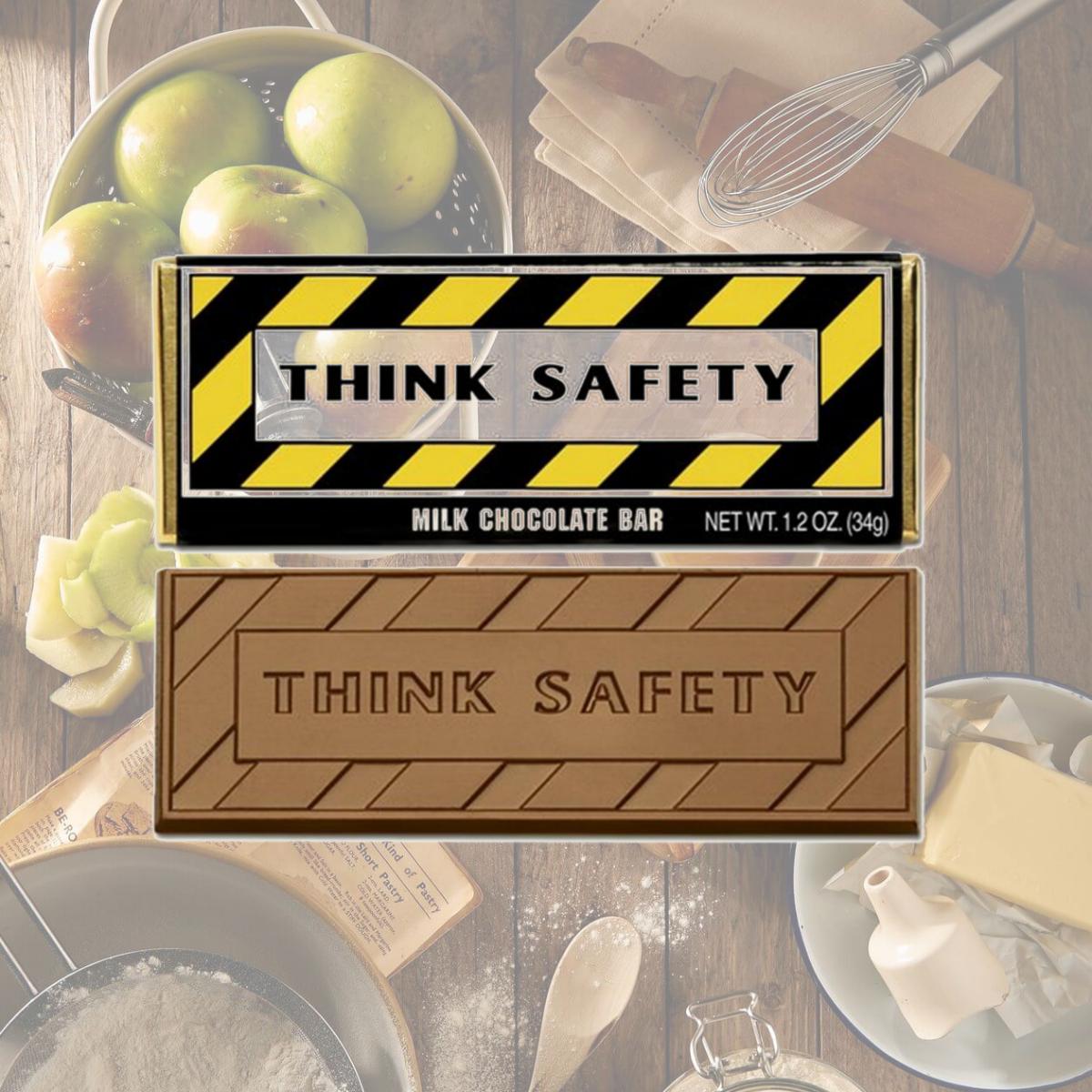 Picture of Chocolate Chocolate 310015 Think Safety Wrapper Bars - Pack of 50