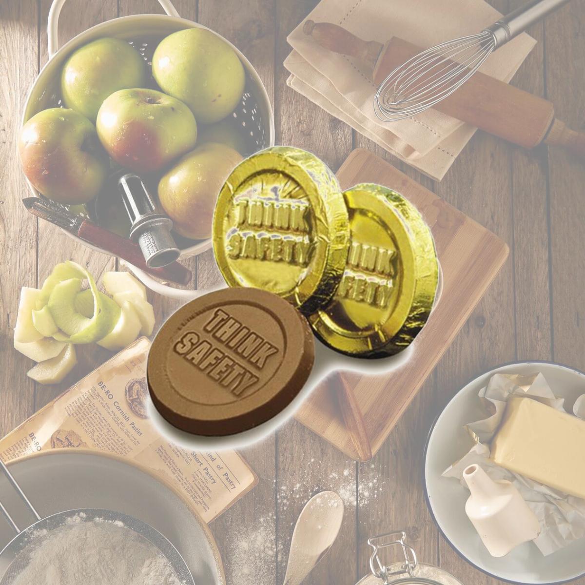 Picture of Chocolate Chocolate 325005 Think Safety Coins - Pack of 250