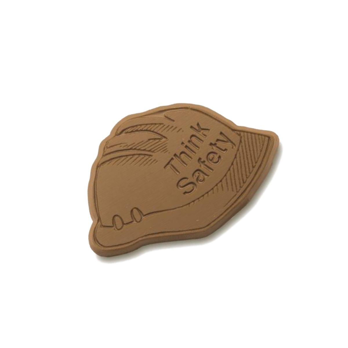 Picture of Chocolate Chocolate 300305 Think Safety Chocolate Hard Hat - Pack of 50