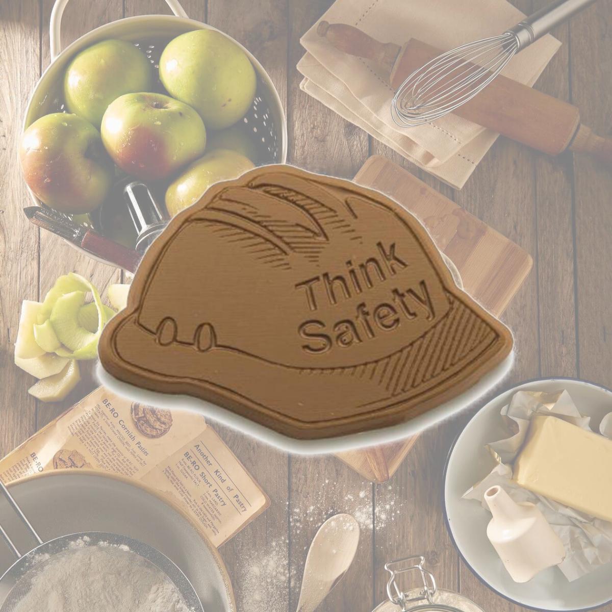 Picture of Chocolate Chocolate 300305 Think Safety Chocolate Hard Hat - Pack of 50