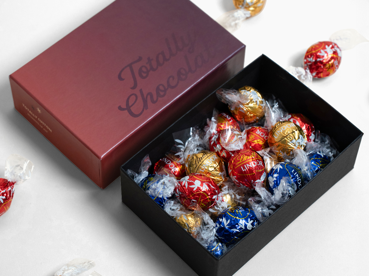 3112 Lindt Moments Lindor Truffle Gift Set with Luxury Custom Packaging - 12 Piece