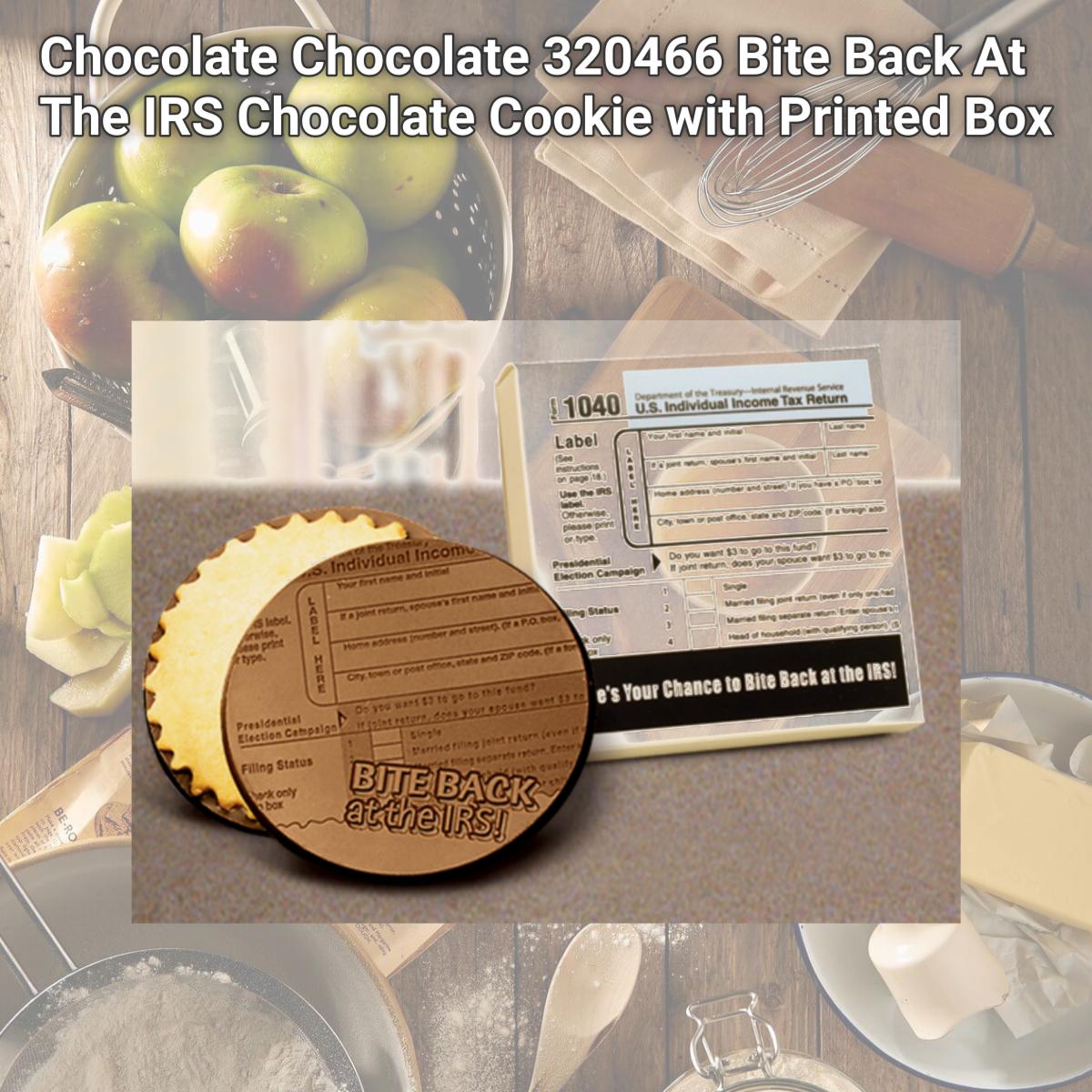 Picture of Chocolate Chocolate 320466 Bite Back At The IRS Chocolate Cookie with Printed Box