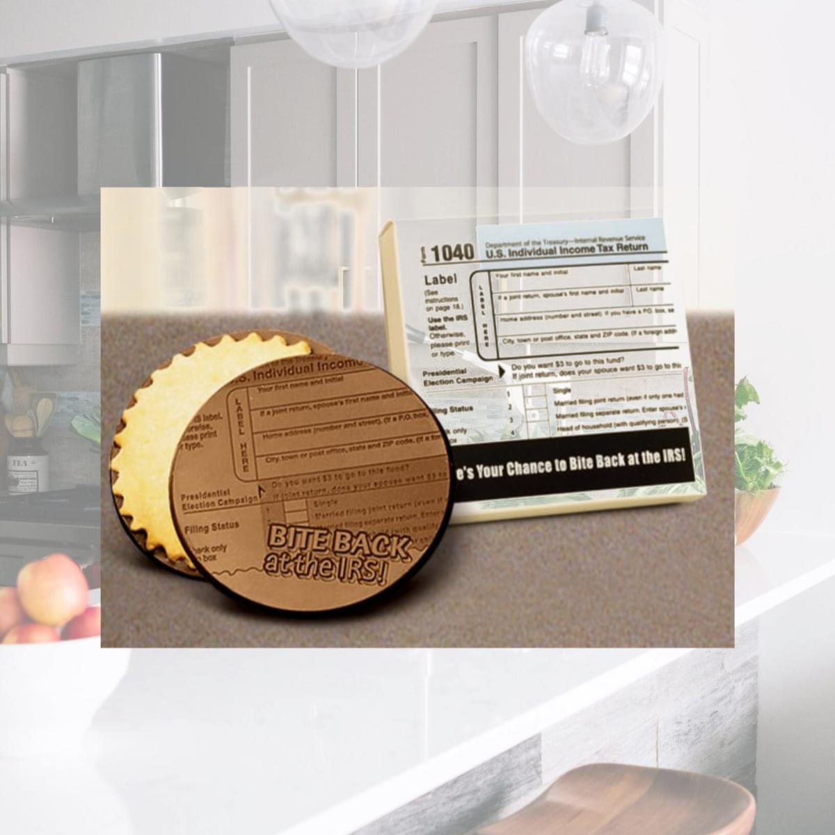 Picture of Chocolate Chocolate 320466 Bite Back At The IRS Chocolate Cookie with Printed Box