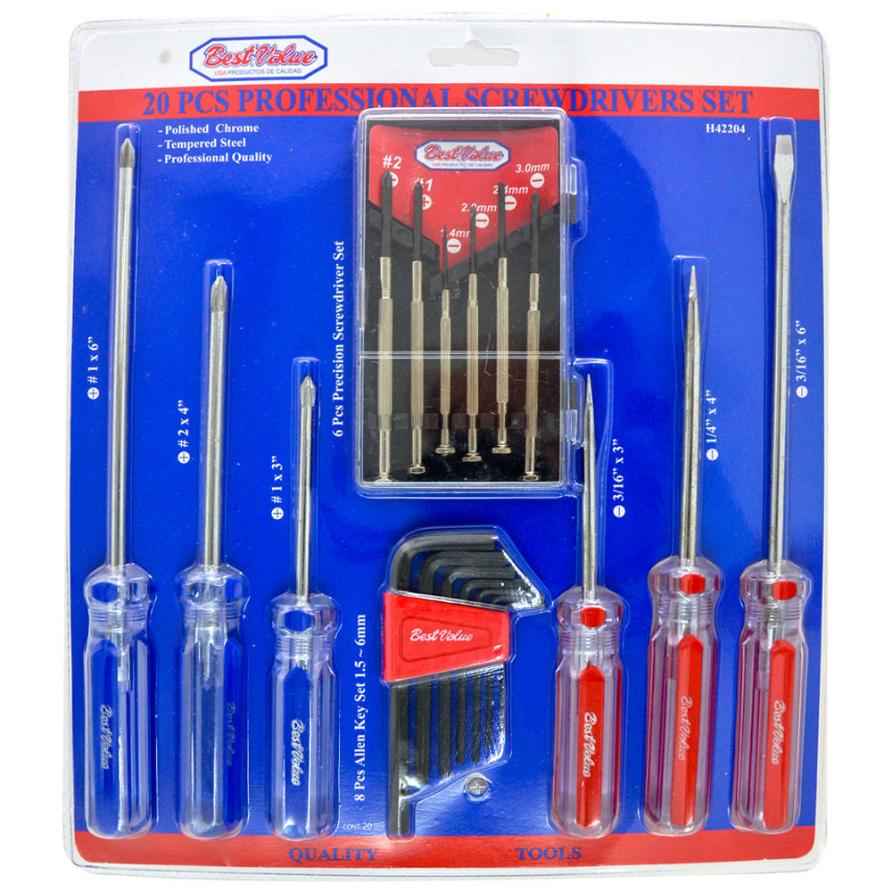 H42204 Screwdriver Set - 20 Piece