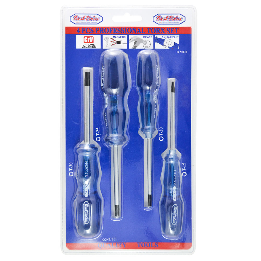 H420078 Torx Professional Screwdriver Set - 4 Piece