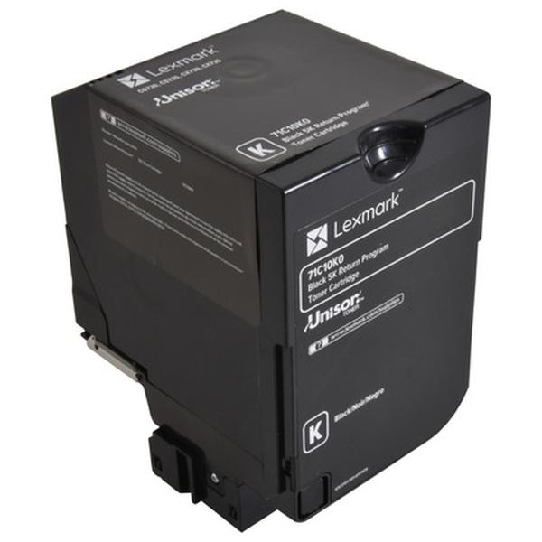 Lexmark LEX71C10K0 CS730DE Return Toner Cartridge, Black