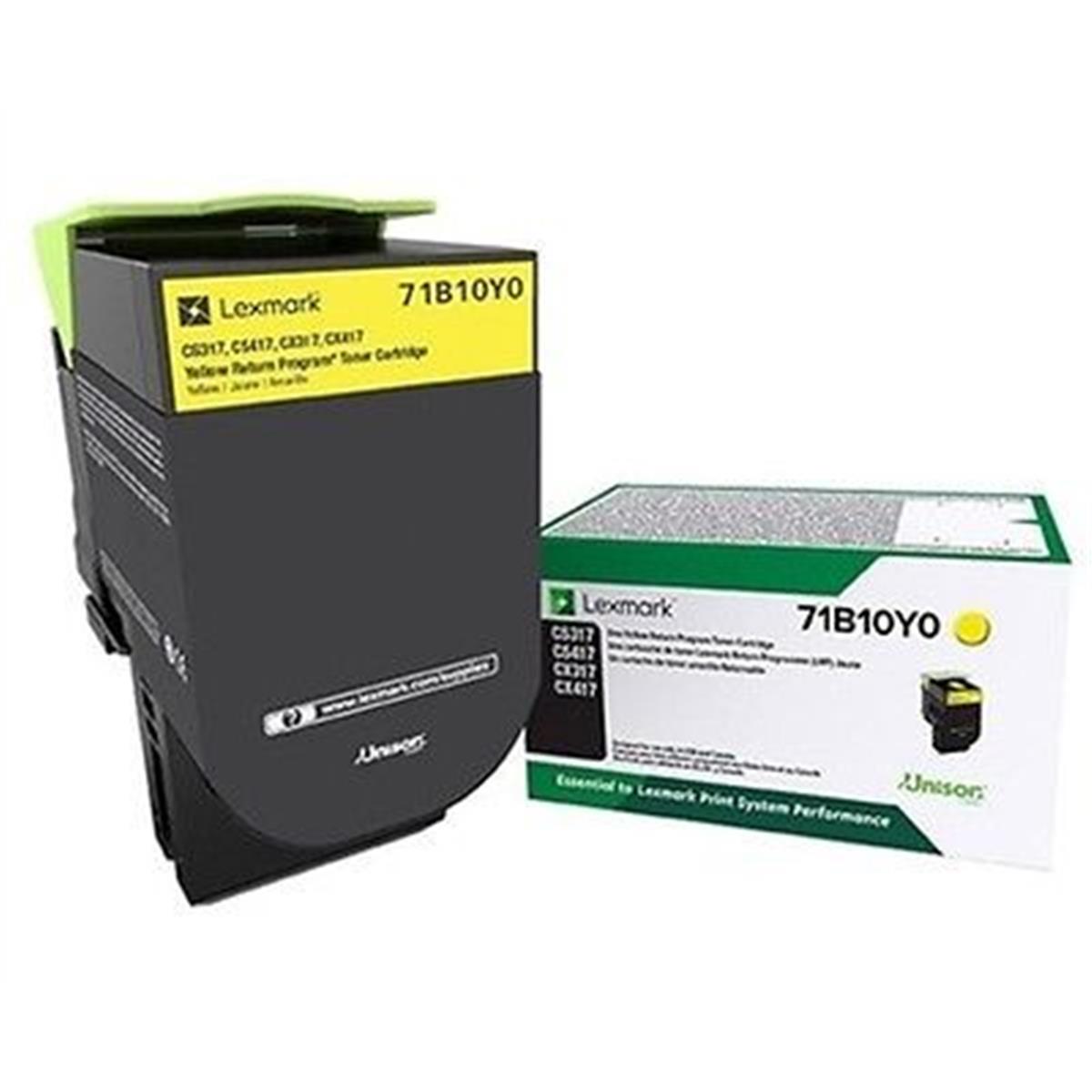 Lexmark LEX71B10Y0 Cs317DN Original Toner Cartridge, Yellow