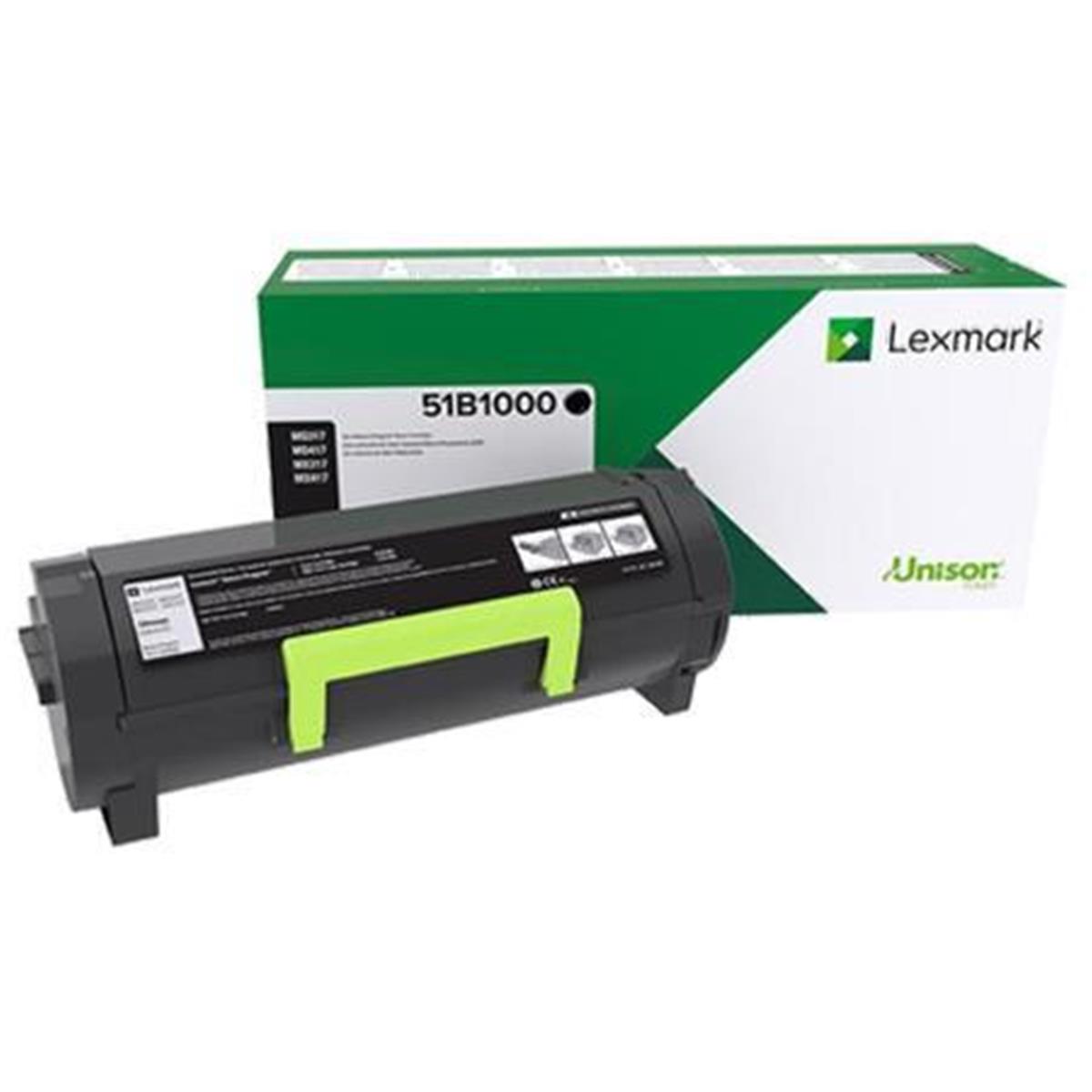 Lexmark LEX51B1000 MS317DN Standard Return Program Toner Cartridge - Black