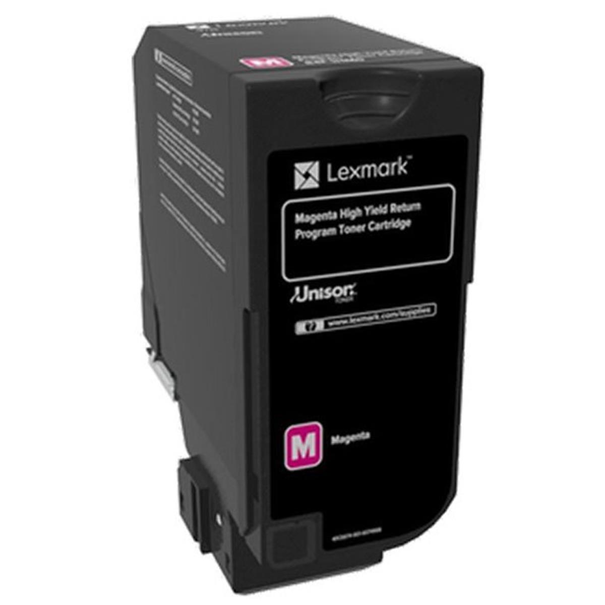 Lexmark LEX84C0HMG CX725DE GSA TAA High Yield Magenta Return Program Toner Cartridge