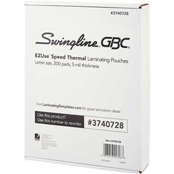 Swi3740728 5 Mil Ezuse Thermal Laminating Pouches Letter Size - Pack Of 20