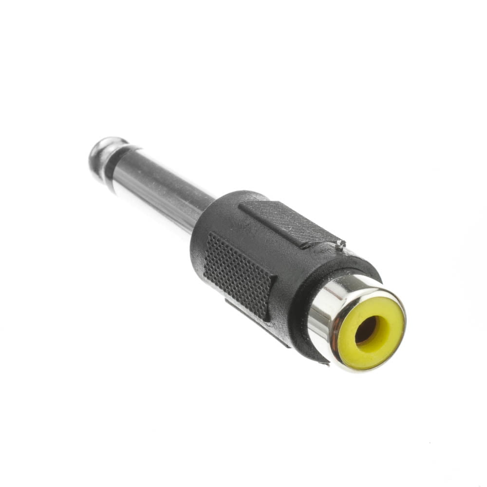 0.25 in. Mono Male Phono to RCA Female Adapter