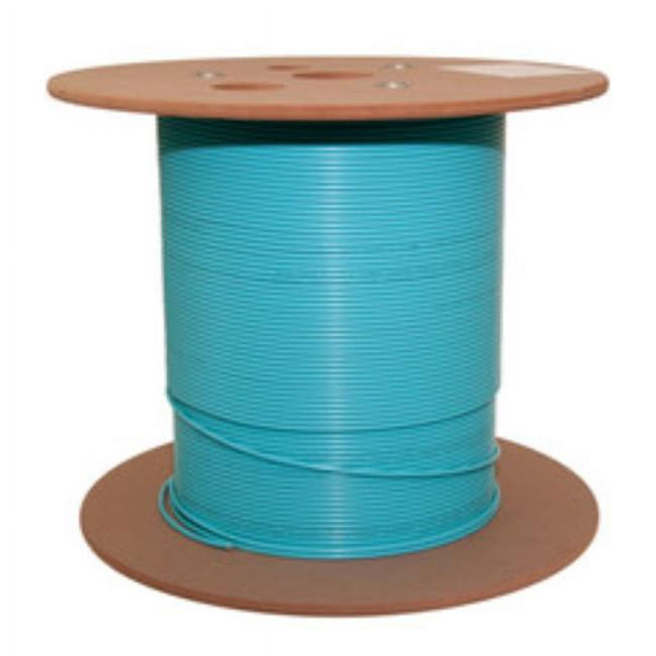 1000 ft. 2 Fiber Indoor Distribution Fiber Optic Cable with Multimode, 50-125, OM3 - 10 Gbit - Riser Rated & Spool - Aqua