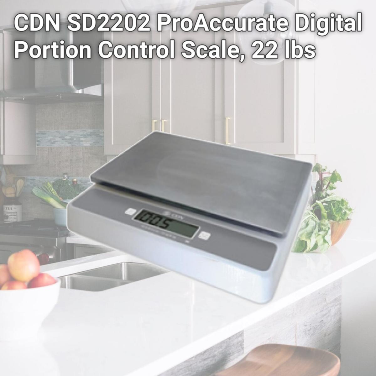 Picture of CDN SD2202 ProAccurate Digital Portion Control Scale, 22 lbs