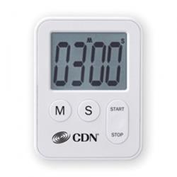 Tm28-white Mini Digital Minute & Second Timer With Extra Big Digits - White