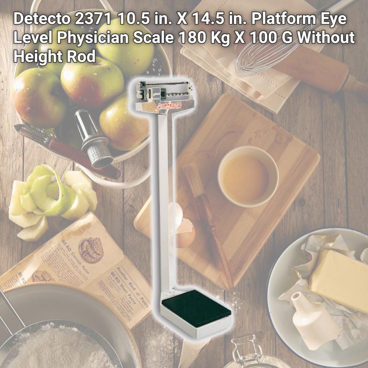 Picture of Detecto 2371 10.5 in. X 14.5 in. Platform Eye Level Physician Scale 180 Kg X 100 G Without Height Rod