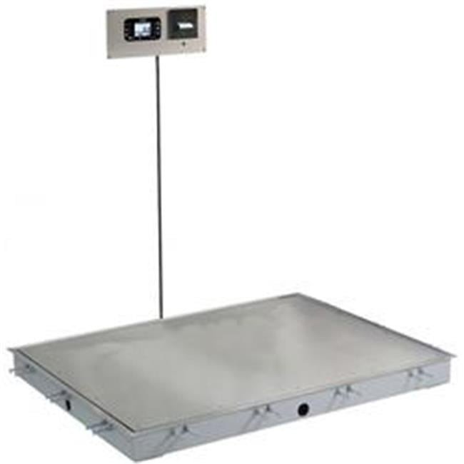 Cardinal Scales Id-3636s-855rmp 36 X 36 In. In-floor Dialysis Scale - Stainless Steel Deck, 855 Recessed Wall-mount Indicator With Printer