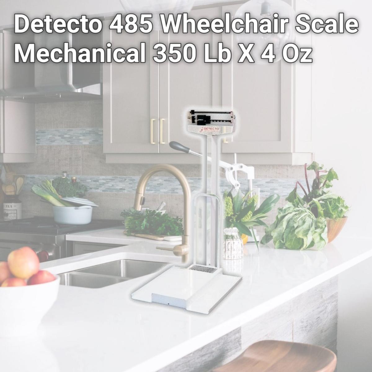 Picture of Detecto 485 Wheelchair Scale Mechanical 350 Lb X 4 Oz