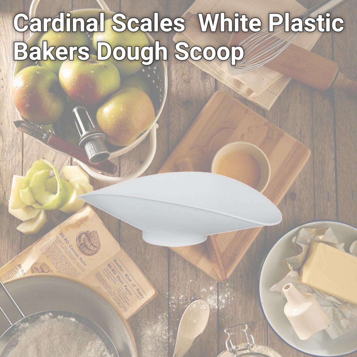 Picture of Detecto  6100-0002 White Plastic Bakers Dough Scoop