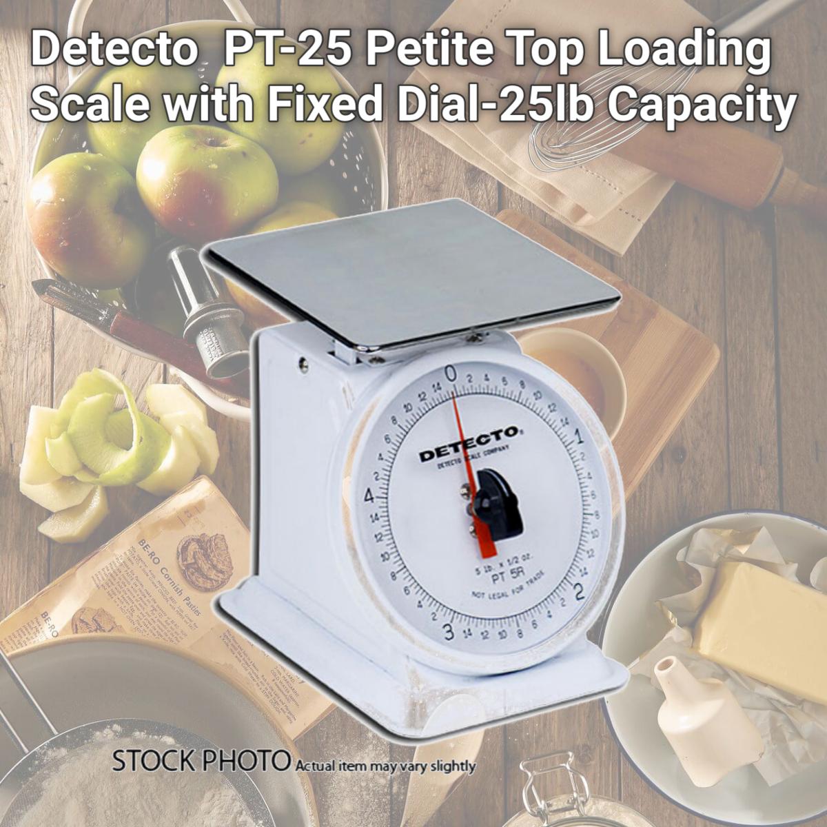 Picture of Detecto  PT-25 Petite Top Loading Scale with Fixed Dial-25lb Capacity