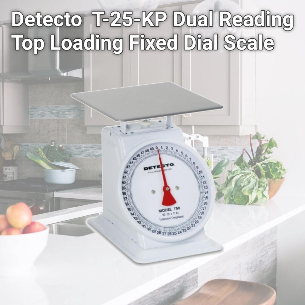 Picture of Detecto  T-25-KP Dual Reading Top Loading Fixed Dial Scale