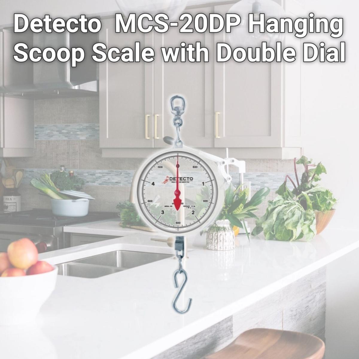 Picture of Detecto  MCS-20DP Hanging Scoop Scale with Double Dial