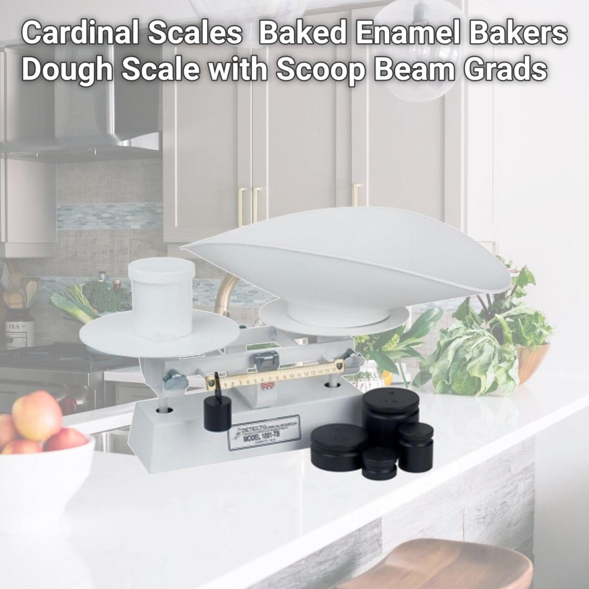 Picture of Detecto  1002TBKG Baked Enamel Bakers Dough Scale with Scoop Beam Grads