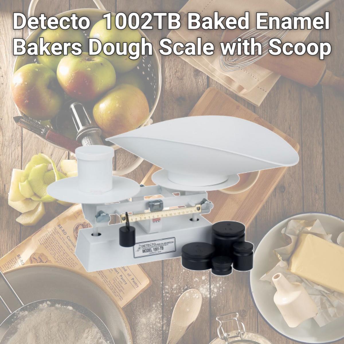 Picture of Detecto  1002TB Baked Enamel Bakers Dough Scale with Scoop