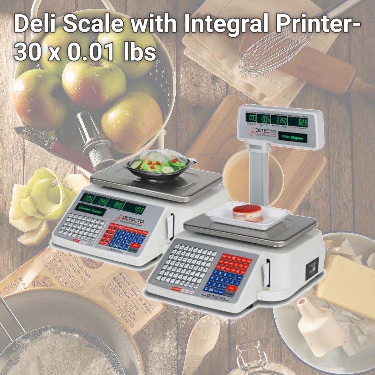 Picture of Detecto  DL1030 Deli Scale with Integral Printer- 30 x 0.01 lbs
