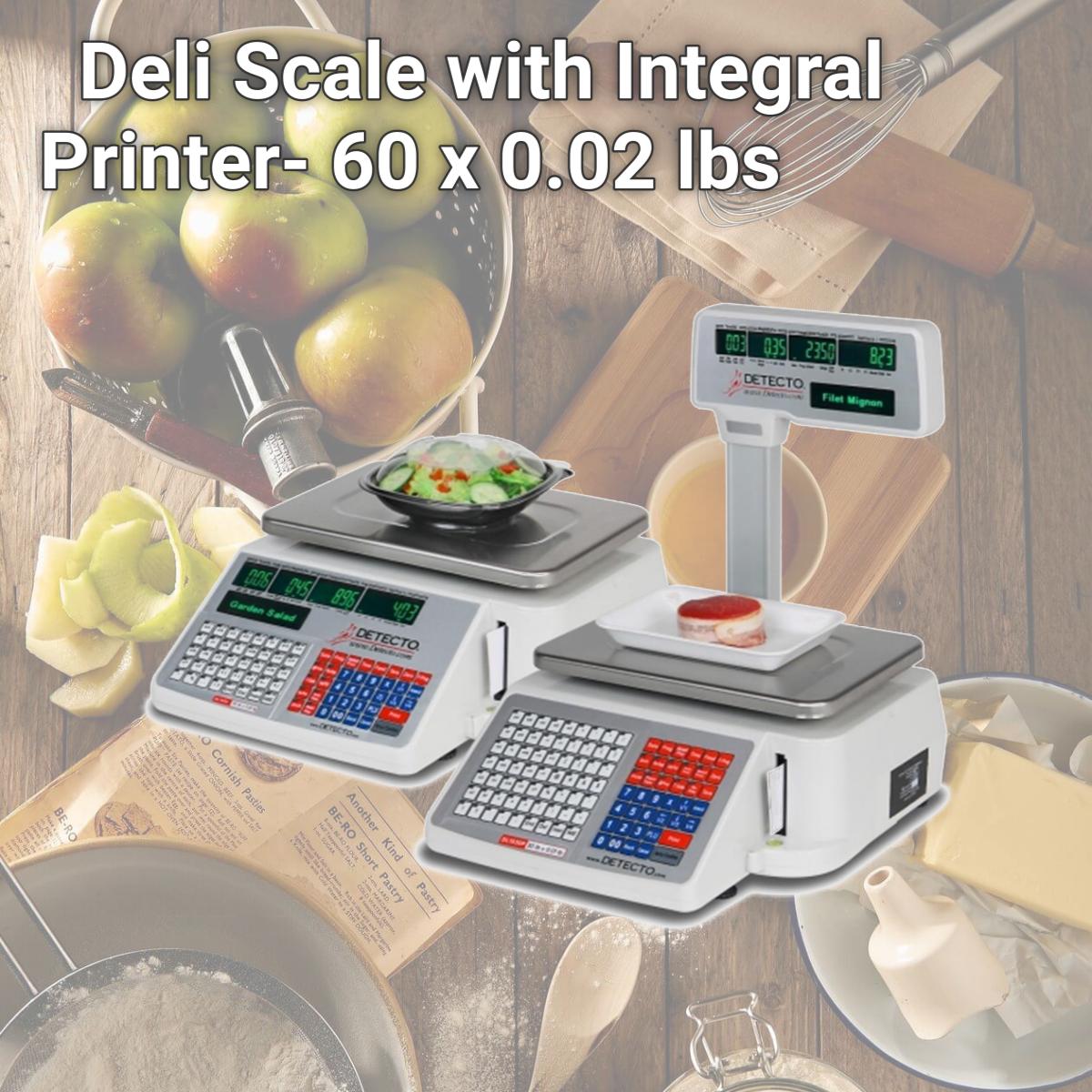 Picture of Detecto  DL1060 Deli Scale with Integral Printer- 60 x 0.02 lbs