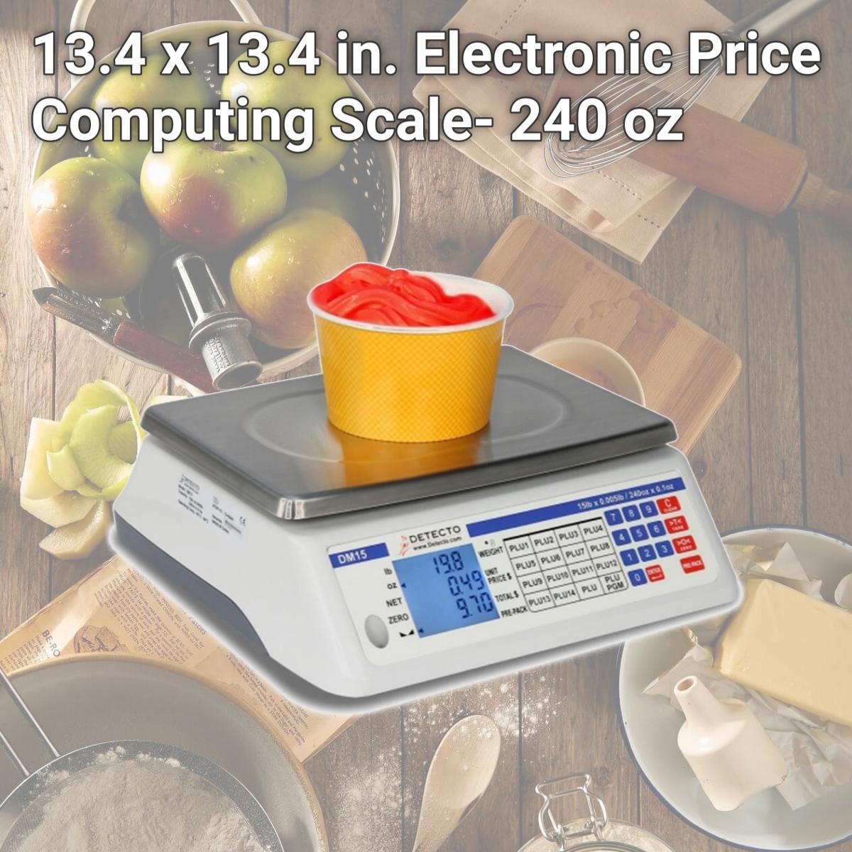 Picture of Detecto  DM15 13.4 x 13.4 in. Electronic Price Computing Scale- 240 oz