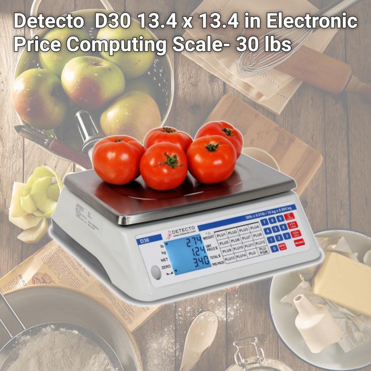 Picture of Detecto  D30 13.4 x 13.4 in Electronic Price Computing Scale- 30 lbs