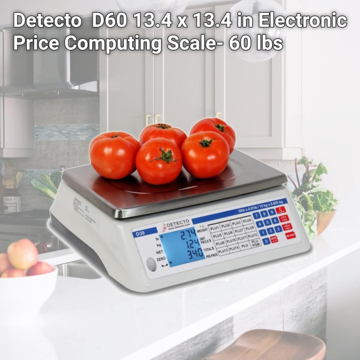 Picture of Detecto  D60 13.4 x 13.4 in Electronic Price Computing Scale- 60 lbs