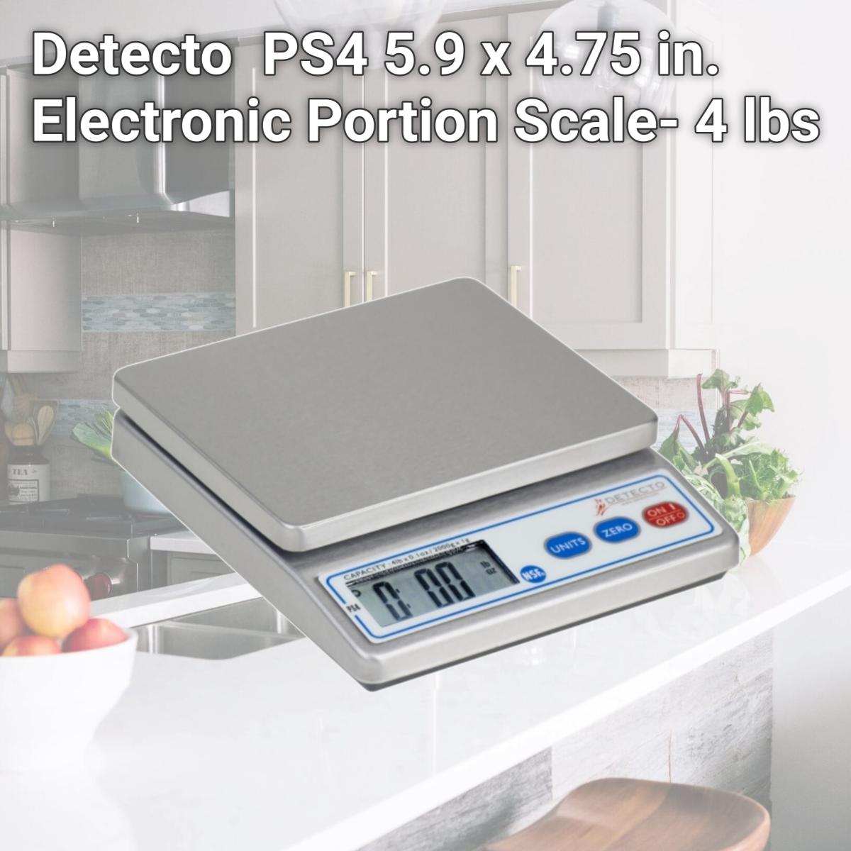 Picture of Detecto  PS4 5.9 x 4.75 in. Electronic Portion Scale- 4 lbs