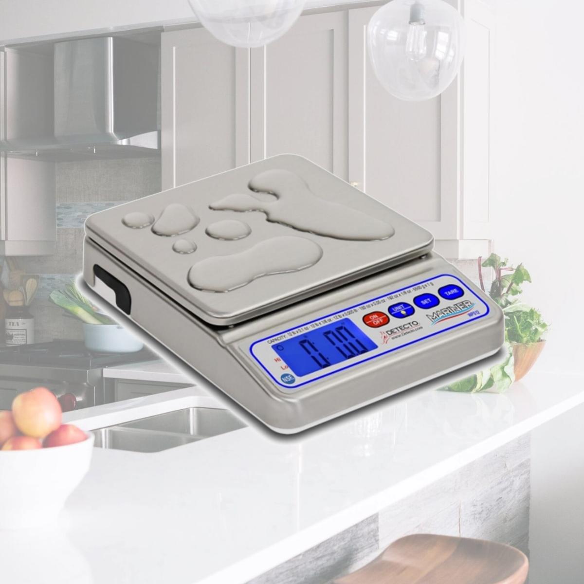 Picture of Detecto  WPS12 7.5 x 9.75 in. Platform Portion Scale with Waterproof IP67- 12 lbs