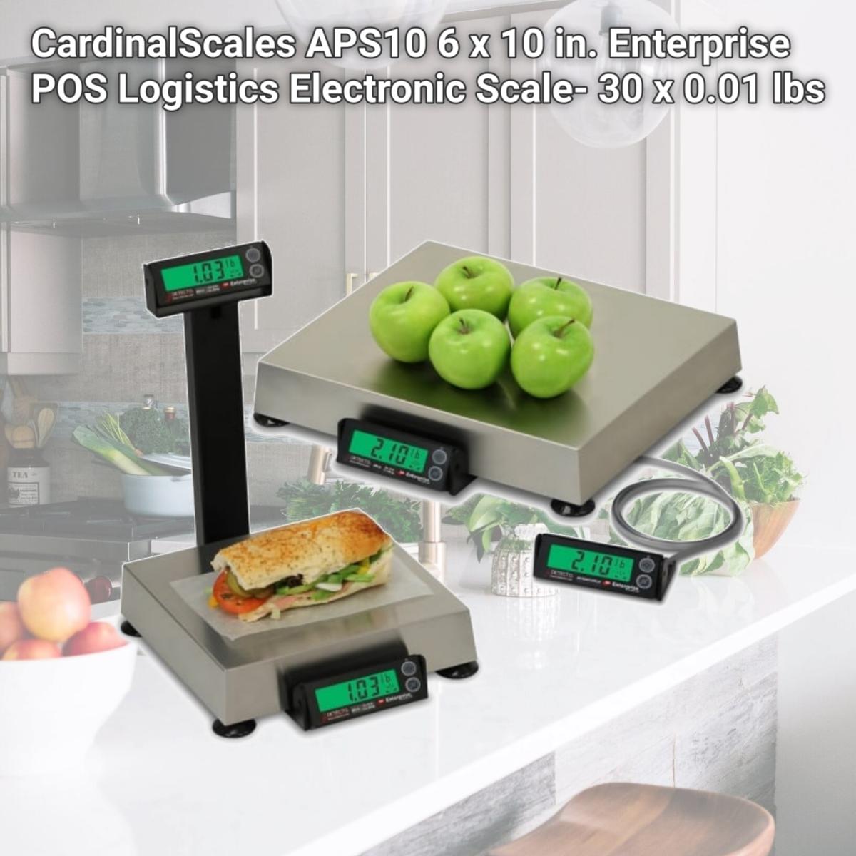 Picture of CardinalScales APS10 6 x 10 in. Enterprise POS Logistics Electronic Scale- 30 x 0.01 lbs